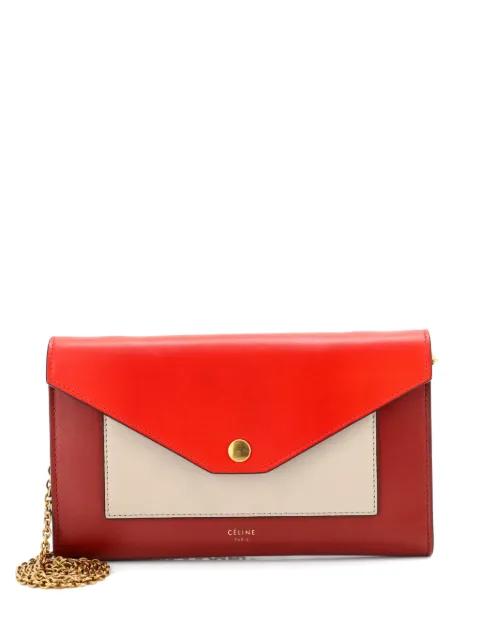 Pocket Envelope Leather Small shoulder bag by CELINE 