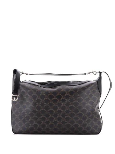 Romy Triomphe Coated Canvas Large shoulder bag by CELINE 