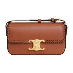Shoulder bag Claude in braided natural calfskin by CELINE