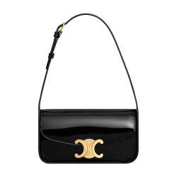Shoulder bag Terence in patent calfskin by CELINE