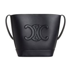 Small bucket cuir Triomphe in smooth calfskin by CELINE