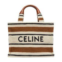 Small cabas Thais in striped textile with celine jacquard by CELINE