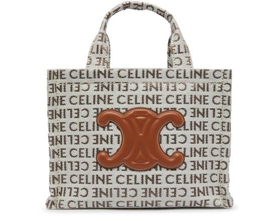 Small cabas Thais in textile with Celine all-over by CELINE