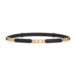 Small gourmette Triomphe adjustable belt in taurillon leather by CELINE
