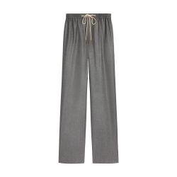Straight jogging pants in cashmere flannel by CELINE