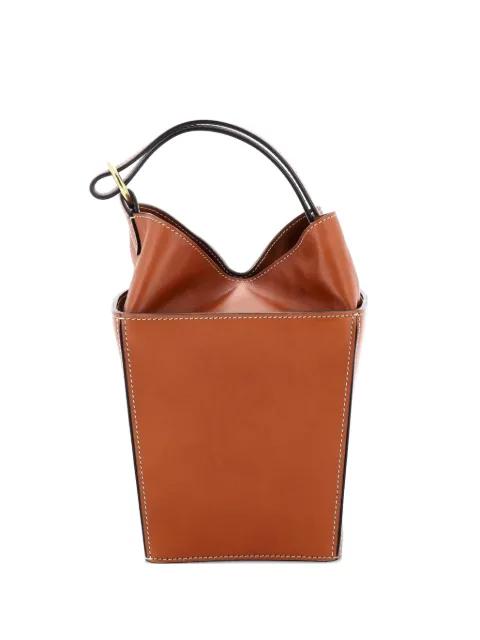 Strap Box Top Handle Bag Leather satchel by CELINE 