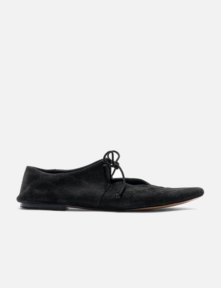 Suede Babouche Flats by CELINE