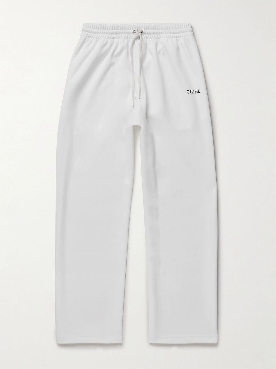 Tapered Logo-Embroidered Jersey Sweatpants by CELINE