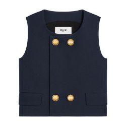 Top in double faced wool tricotine by CELINE