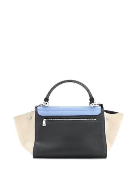 Trapeze Bag Leather with Patent Small satchel by CELINE 