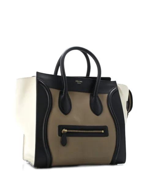 Tricolor Luggage Bag Leather Mini tote bag by CELINE 