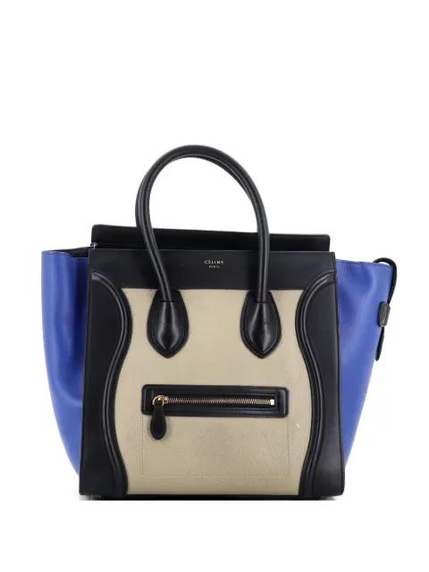 Tricolor Luggage Bag Leather Mini tote bag by CELINE 