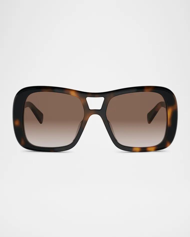 Triomphe 18 Navigator Acetate Sunglasses by CELINE