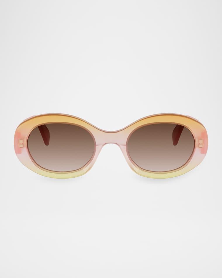Triomphe 52mm Oval Sunglasses by CELINE