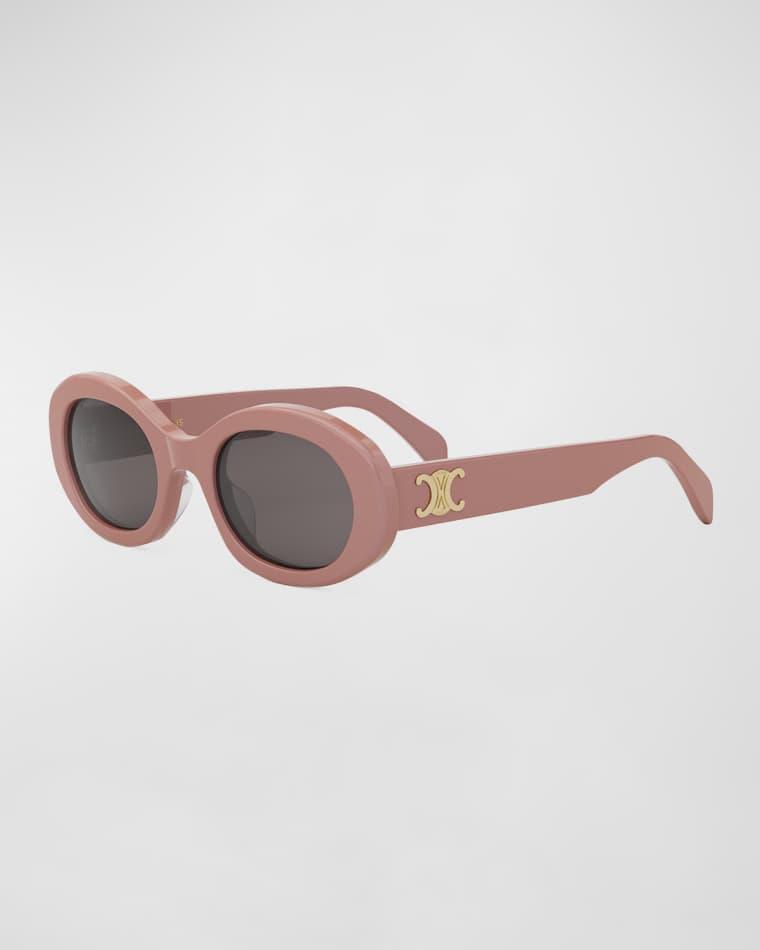 Triomphe Acetate Oval Sunglasses by CELINE