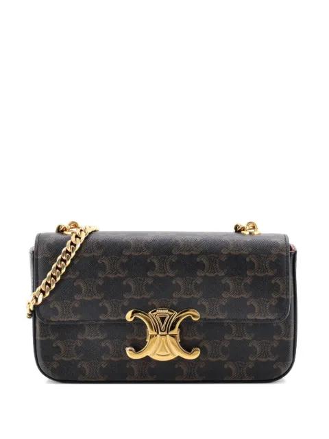Triomphe Chain Triomphe Coated Canvas Small shoulder bag by CELINE 