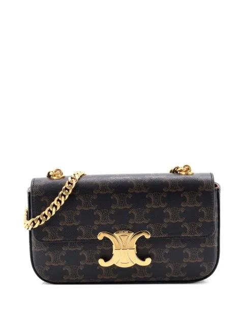 Triomphe Chain Triomphe Coated Canvas Small shoulder bag by CELINE 