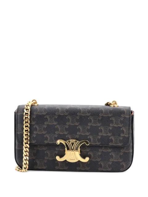 Triomphe Chain Triomphe Coated Canvas Small shoulder bag by CELINE 