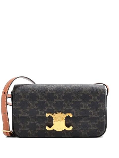 Triomphe East-West Triomphe Coated Canvas shoulder bag by CELINE 