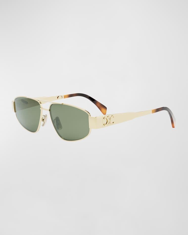 Triomphe Metal Aviator Sunglasses by CELINE