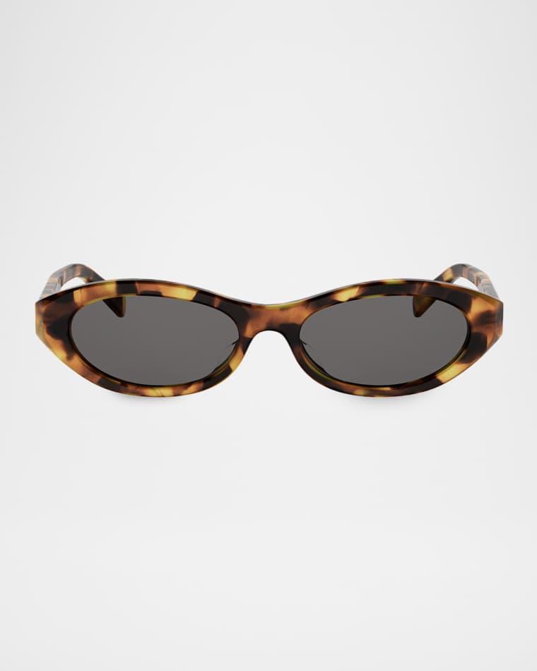 Triomphe Mini 54mm Oval Sunglasses by CELINE