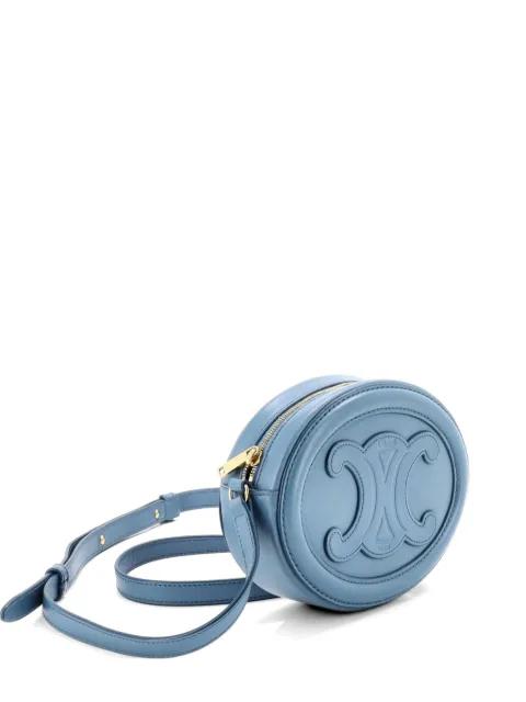 Triomphe Oval Leather Mini crossbody bag by CELINE 