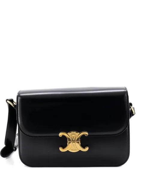 Triomphe Shoulder Bag Smooth Calfskin Medium crossbody bag by CELINE 