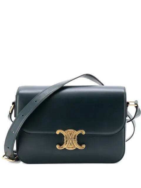 Triomphe Shoulder Bag Smooth Calfskin Medium crossbody bag by CELINE 