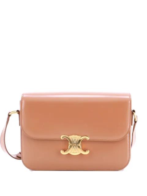 Triomphe Shoulder Bag Smooth Calfskin Medium crossbody bag by CELINE 