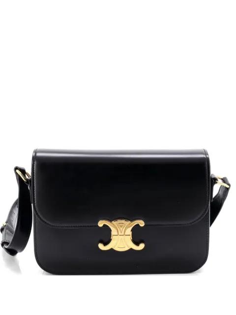 Triomphe Shoulder Bag Smooth Calfskin Medium crossbody bag by CELINE 