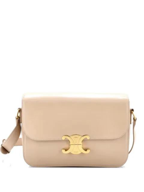 Triomphe Shoulder Bag Smooth Calfskin Medium crossbody bag by CELINE 