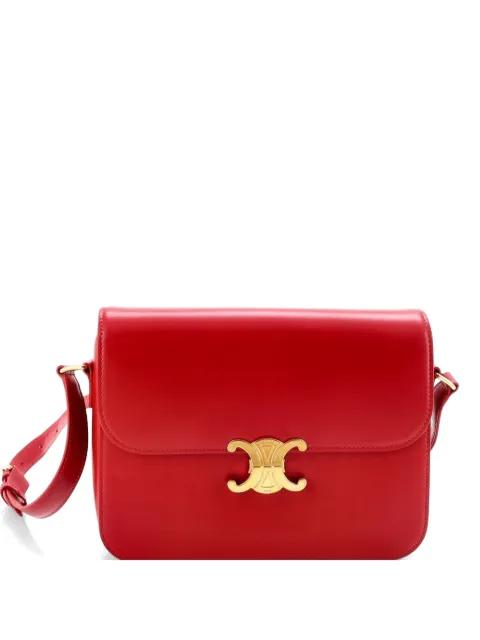 Triomphe Shoulder Bag Smooth Calfskin Medium crossbody bag by CELINE 