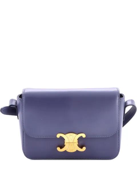 Triomphe Shoulder Bag Smooth Calfskin Nano crossbody bag by CELINE 