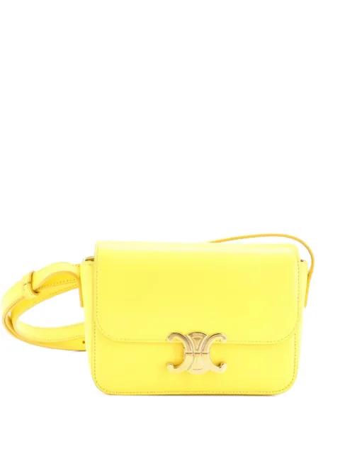 Triomphe Shoulder Bag Smooth Calfskin Nano crossbody bag by CELINE 