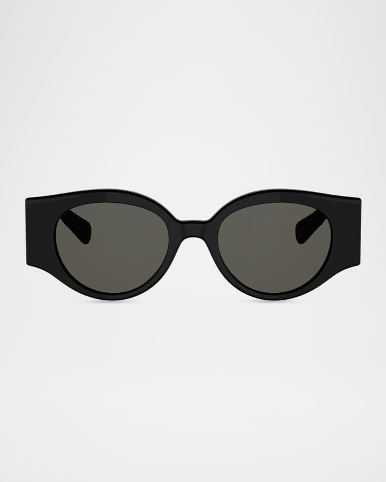 Triomphe Stamp 50mm Round Sunglasses by CELINE
