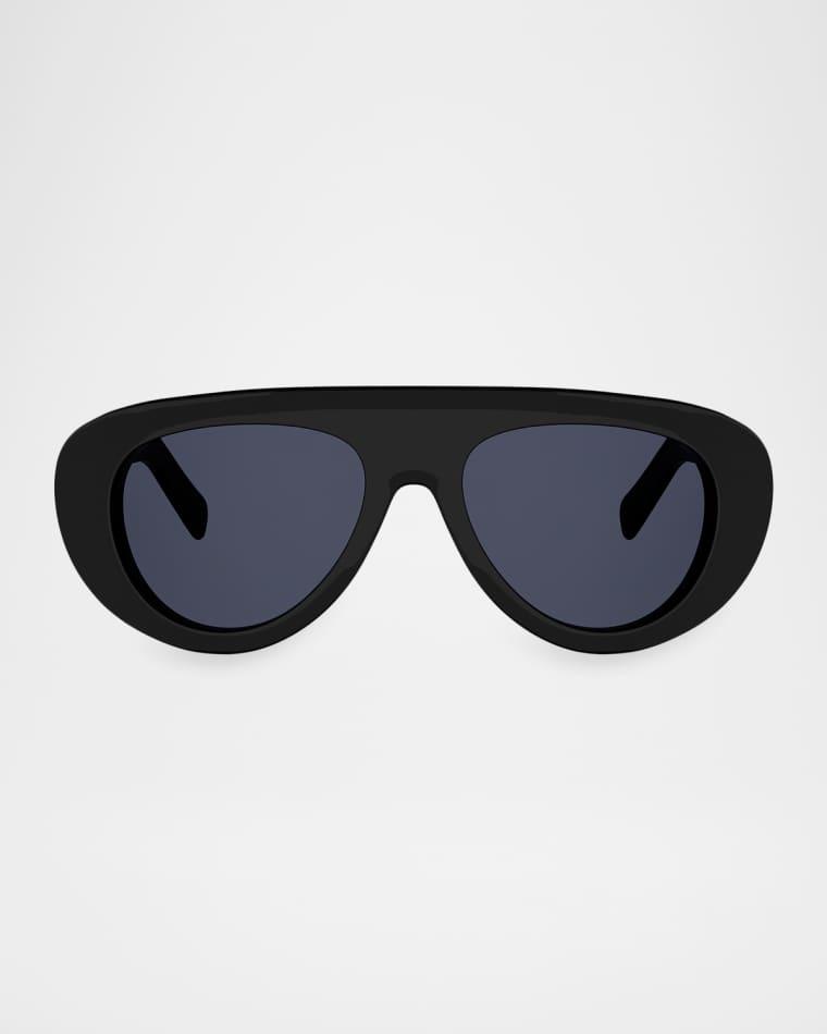 Triomphe Stamp 57mm Mask Sunglasses by CELINE