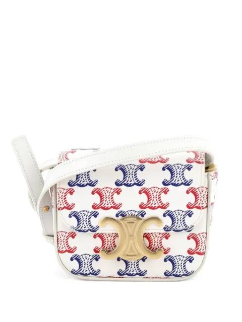 Triomphe Triomphe Coated Canvas Mini shoulder bag by CELINE 