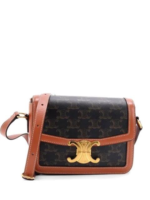 Triomphe Triomphe Coated Canvas Teen shoulder bag by CELINE 