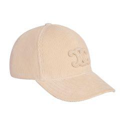 Triomphe baseball cap in corduroy by CELINE