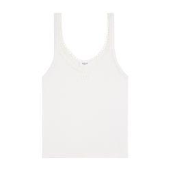 Triomphe in silk jersey tank top by CELINE