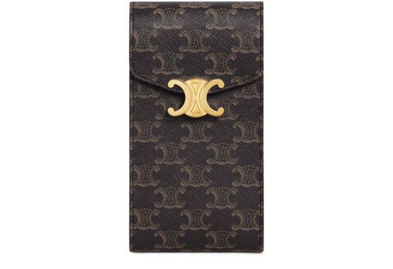 Triomphe phone pouch in Triomphe canvas by CELINE
