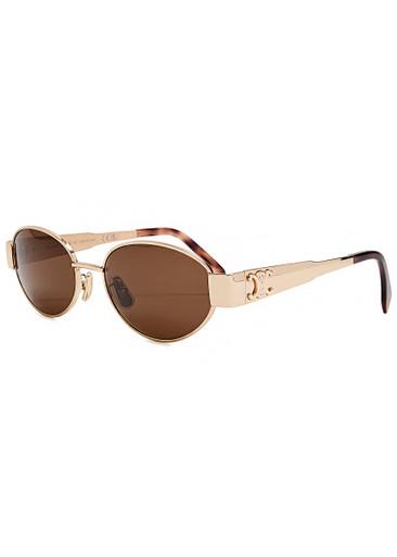 Triomphe round-frame sunglasses by CELINE