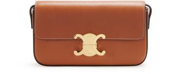 Triomphe shoulder bag in natural calfskin by CELINE