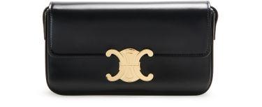 Triomphe shoulder bag in shiny calfskin by CELINE
