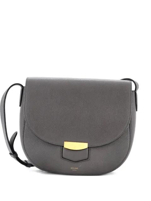 Trotteur Grainy Leather Medium crossbody bag by CELINE 