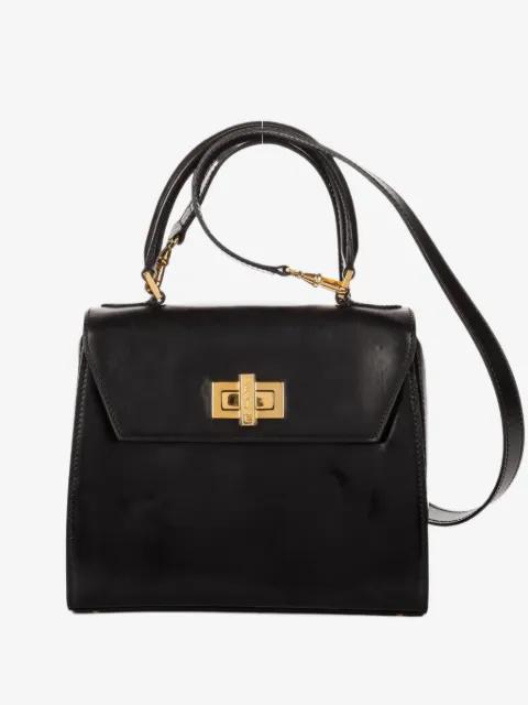 Turn-lock top-handle tote bag by CELINE 