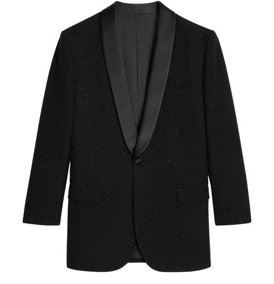 Tuxedo jude glittery grain de poudre jacket by CELINE