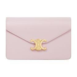 Wallet on chain Triomphe in shiny calfskin by CELINE