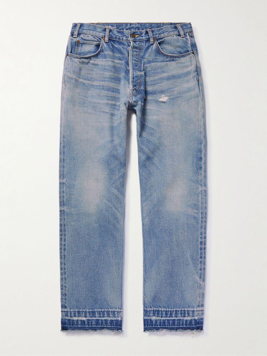 Wesley Straight-Leg Distressed Jeans by CELINE