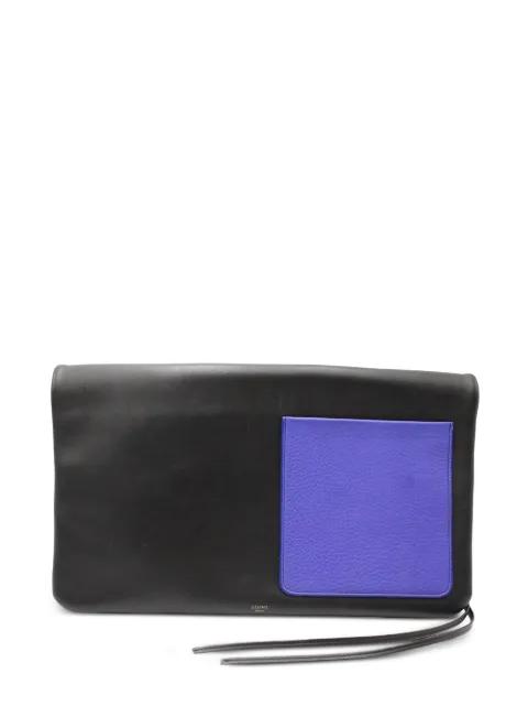 folded leather clutch bag by CELINE 